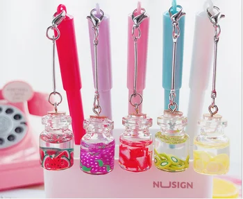 

144pcs/Lot Wholesale Gel Pen New Fruit Pendant Pen Creative Student Neutral Pen Office Stationery Writing Supplies GP840