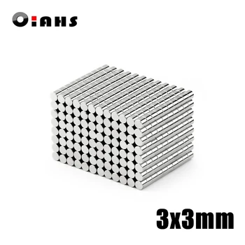 

100/200pcs 3x3mm Super Powerful Strong Bulk Small Round NdFeB Neodymium Disc Magnets Dia 3mm x 3mm N35 Rare Earth NdFeB Magnet