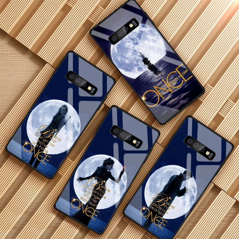 Чехол для телефона из закаленного стекла once upon a time Samsung Galaxy S8 S9 S10 S20 PLUS J8 J6 J4 2018 NOTE 8 9
