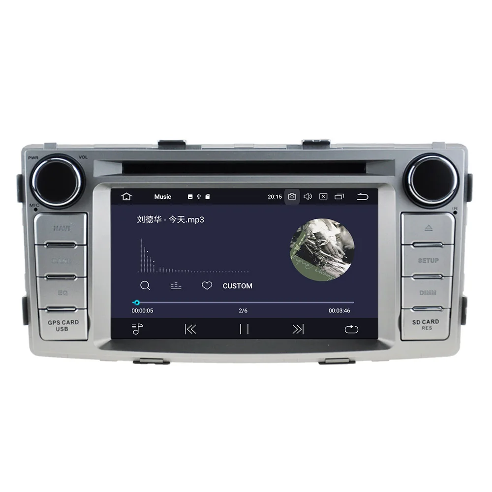 PX6 4+64 Android 9.0 Car Stereo Multimedia DVD Player GPS for Toyota Hilux Fortuner 2012 2013 Radio Audio headunit Free Map
