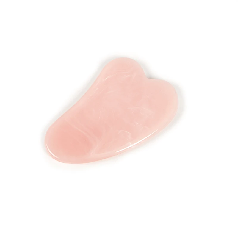 1PCS Natural Jade Stone Gua Sha Massage Board Rose Quartz Guasha Plate Jade Face Massager Scrapers Tools Face Neck Back Body neck face massager