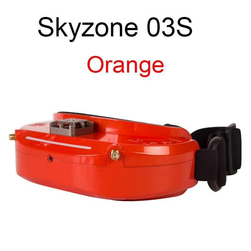 Skyzone SKY03 SKY03O O светодиодный SKY03S 03O 03 S 5,8 ГГц 48CH разнообразие FPV очки поддержка OSD DVR HDMI с головой трекера вентилятор светодиодный для RC - Цвет: SKY03S Orange