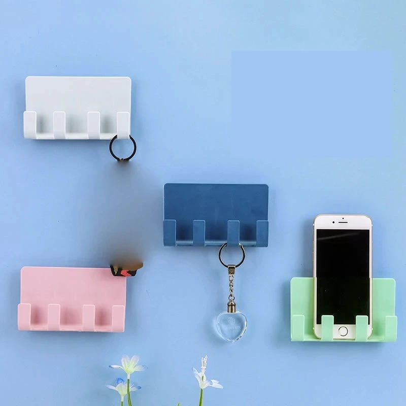 1PCS Wall Charger Hook Mobile Phone Holder For Iphone Xiaomi IOS Universal Cellphone Hanging Stand Bracket Hooks Charging Dock mobile stand for table