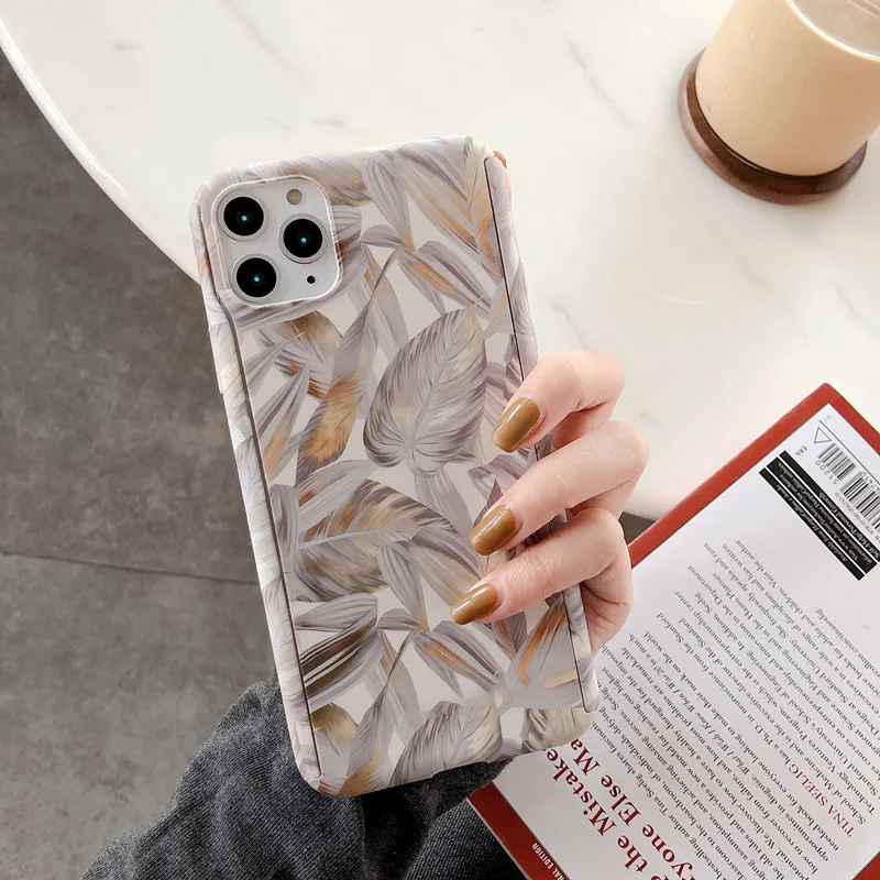 LS02 FTAIDKJ для iPhone 7 7 Plus 5S SE 360 градусов Полная защита Ретро цветок Звезда Радуга Дизайн Жесткий Чехол для iPhone 6 6S - Цвет: LS02
