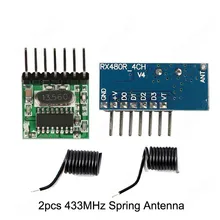 433 МГц Беспроводной RF пульт дистанционного управления 1527 декодирование 4CH приемник и передатчик модуль для Светодиодный светильник Ask Arduino Uno DIY Kit