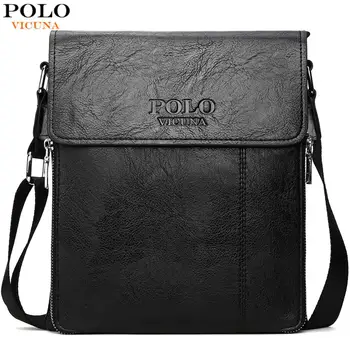 

VICUNA POLO Brand Business Men Shoulder Bag Promotion Casual Brand Man bag Leather Messenger Bags Crossbody Sling Bag Hot Sell