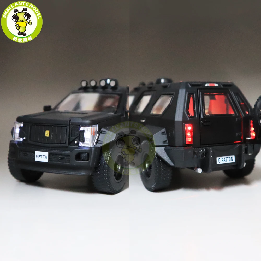 1/32 г. PATTON SUV Грузовик литая модель автомобиля игрушка джип для детей Детское звуковое освещение Вытяните назад Подарки