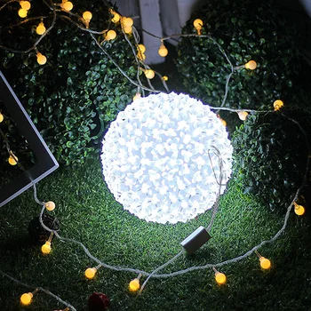 

Crystal Ball Fairy Light LED Nightlight Super Bright Durable Romantic 50LED Operated Garden Outdoor Wedding Yard