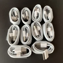 30 Pin USB кабель, для iPhone 4, iPhone, 4S, iPad Mini 1/2/3, iPod Touch, iPod Nano, мобильный телефон зарядный кабель для передачи данных-10 шт