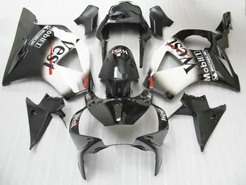 

customize plastic fairing kit for Honda cbr 954rr 2003 2002 west sticker black fairings set CBR954RR 02 03 GS30
