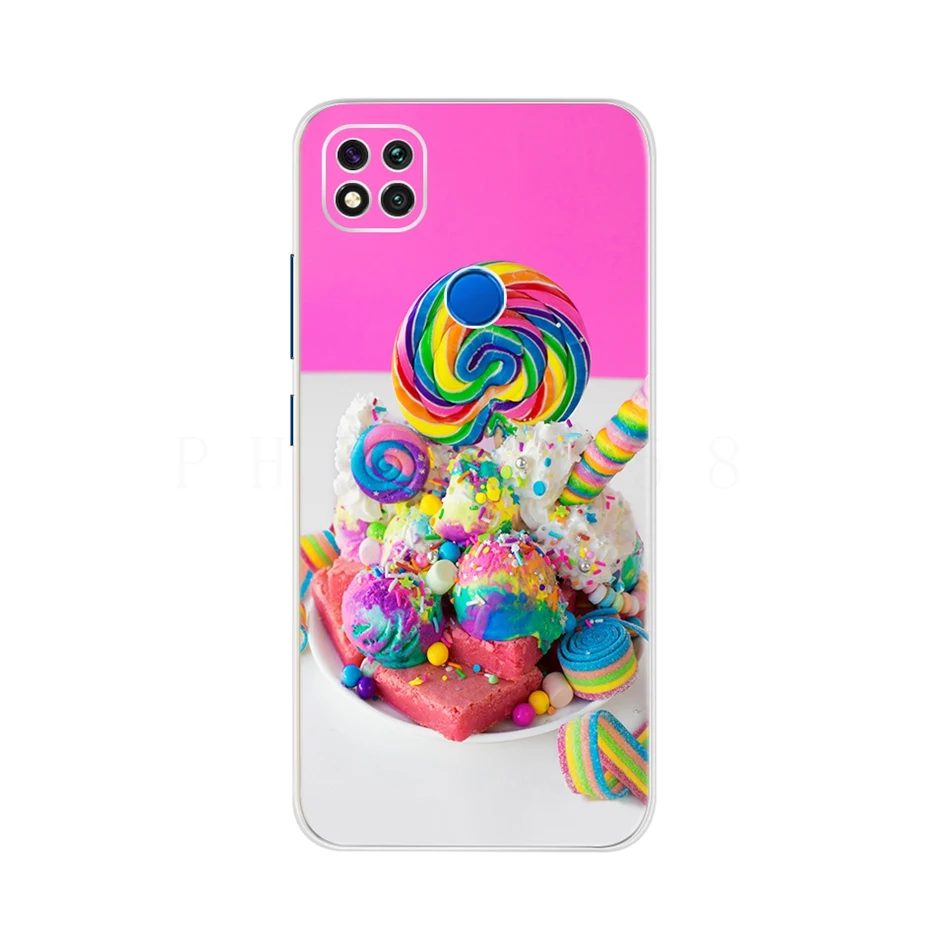 Ốp Lưng Dẻo Silicone Xiaomi Redmi 9C Ốp Lưng Redmi 9C 9 C Lưng Dễ Thương Mèo Hoạt Hình Ốp Điện Thoại Dành Cho Xiaomi redmi 9C Mềm TPU Fundas 