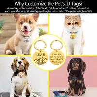 “IF LOST PLEASE CALL” Customized Name Address Tags Pet Tags – Personalized Stainless Steel ID Tags for Pets