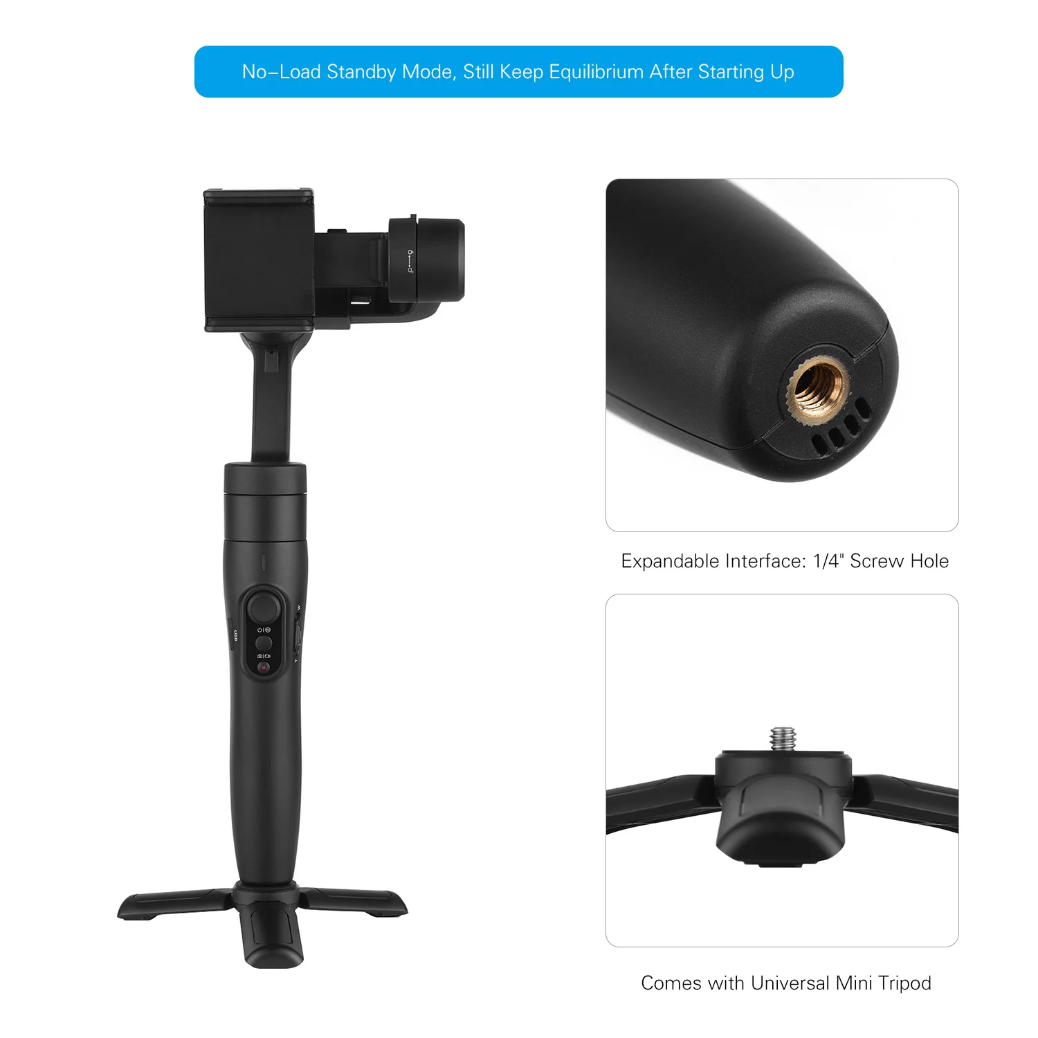 FeiyuTech Vimble 2S смартфонов шарнирный стабилизатор для камеры GoPro 3-осевая карманная стабилизаторы встроенный зум ползунок для телефона видео фон для фотосъемки