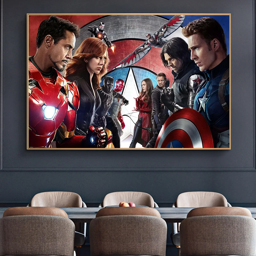 Постеры из фильма мстители Marvel Капитан Америка современный настенный