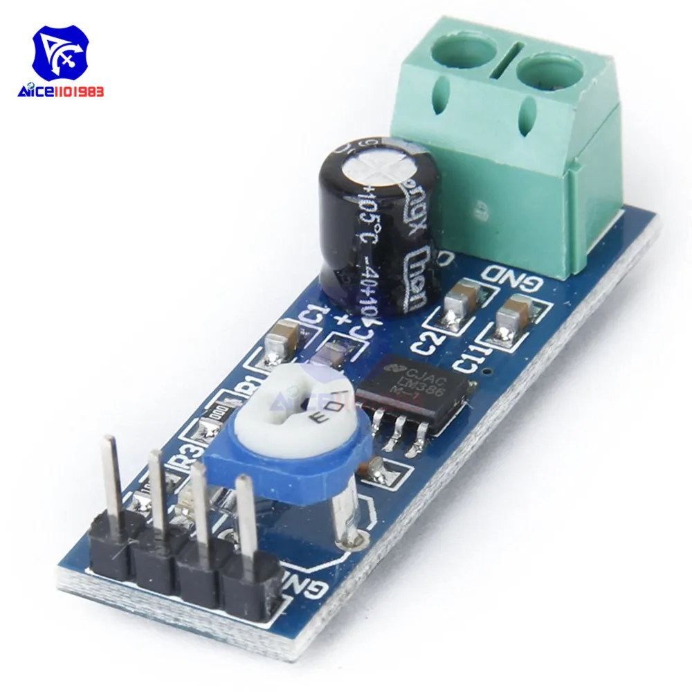 Diymore LM386 супер аудио усилитель 20X/200X усиление Mono Amplificador модуль|Интегральные схемы|