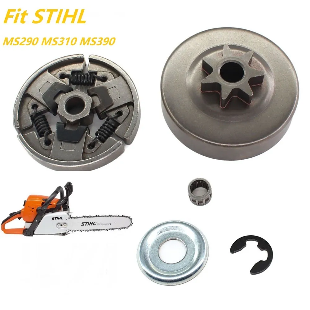 3/8 7T Clutch Drum Sprocket Kit For Stihl 029 039 MS290 MS310 MS390 112564020… 