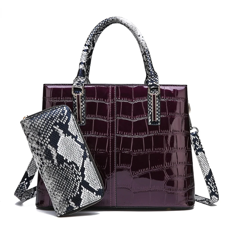 

PUIMENTIUA Luxury Handbags Women Bags Designer Leather Crossbody Bags For Women 2019 Wallet Messenger Bags Tote 2 Sets