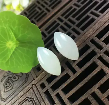 

SHILOVEM 18k yellow gold real Natural white Jasper drop earrings classic fine Jewelry women wedding gift new plant yze081688hby