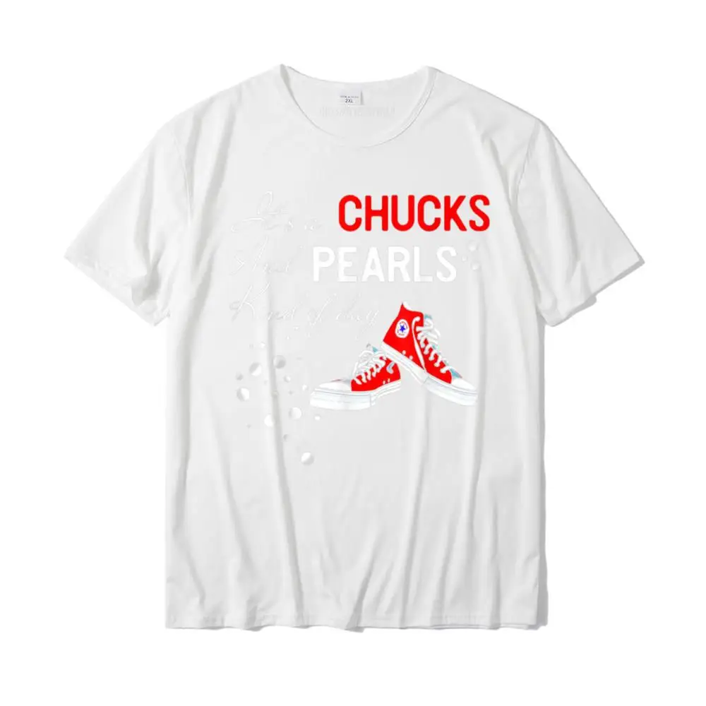 Tees Simple Style Tee Shirts Fall Retro Printed On Short Sleeve 100% Cotton O-Neck Mens Top T-shirts Printed On Chucks and Pearls 2021 T-Shirt. Trending T-Shirt__MZ23045 white