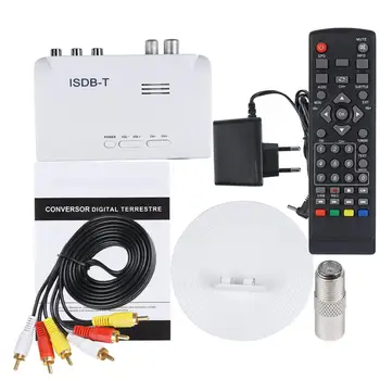 

ISDB-T Digital Terrestrial Converter Set top TV BOX Receiver Satellite HDMI 1080P AV RCA cable for any ISDB-T Countries GT