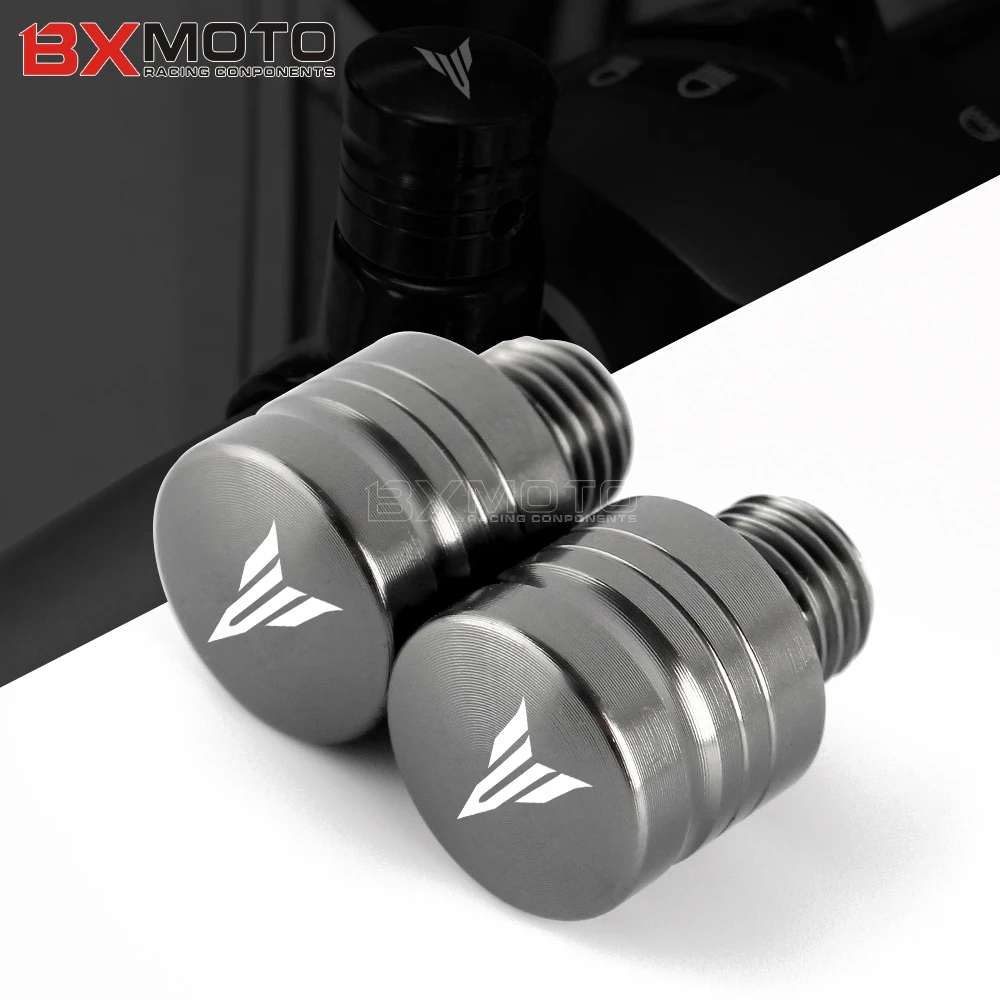 

M10 1.25 1 Left and 1 Right-Hand Threaded Motorcycle Mirror Hole Plugs Screws For YAMAHA MT-07 FZ 07 MT 09 FZ 09 MT03 MT10 MT125