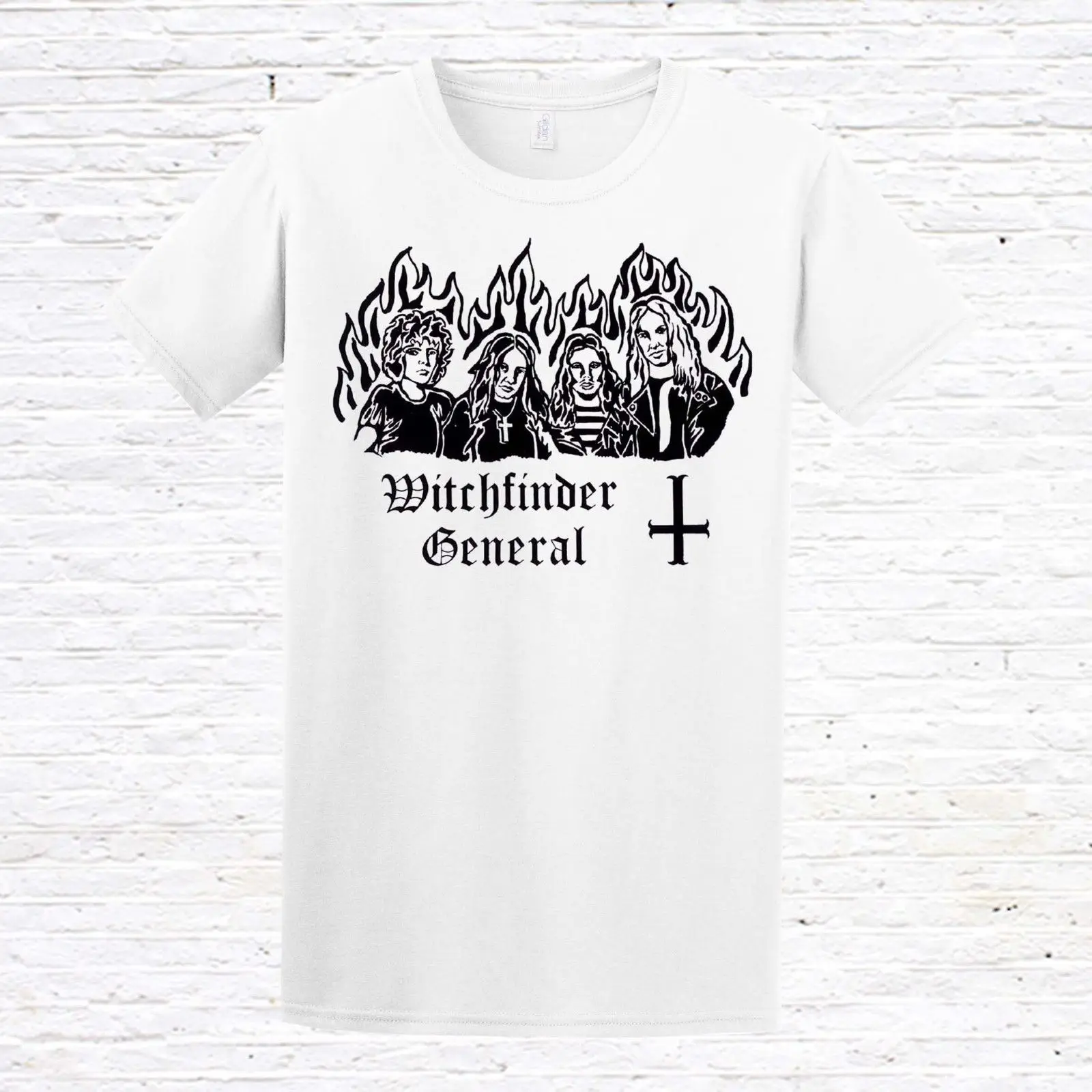 Witchfinder General T-shirt (NWOBHM/Doom/Metal) Подарочная Футболка с принтом футболка в стиле хип-хоп