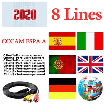 

2020 Spain Cccam espa a server hd stable Europe 8 lines Portugal/Poland/Italia 1 year 2 year tv cinebox satellite receptor