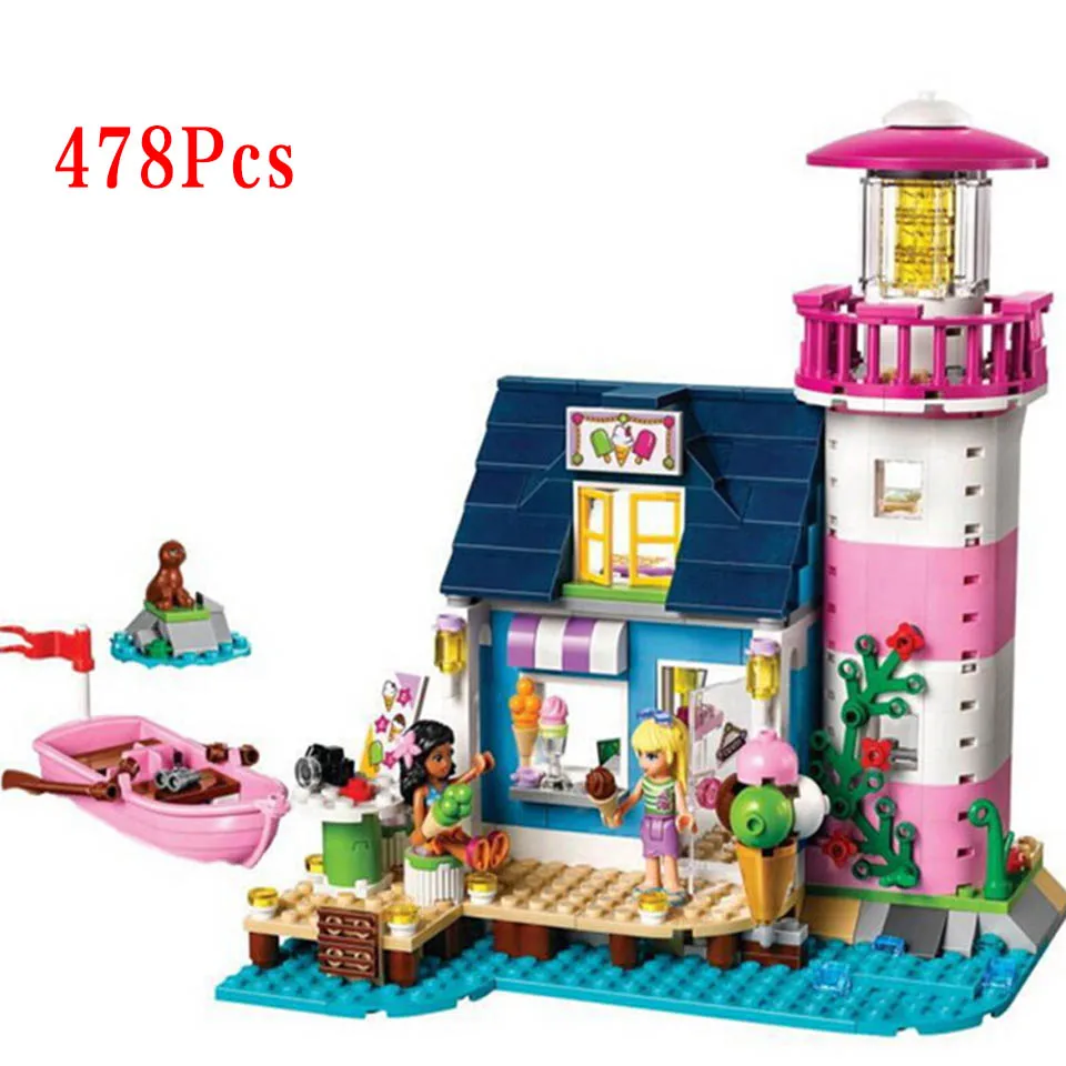 

478Pcs Compatible Legoinglys Friends 41094 Heartlake Lighthouse Model Building Kits Blocks Bricks Toys for children