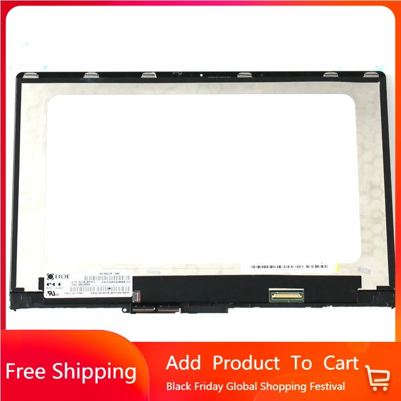 

15.6" LCD Screen for Lenovo Yoga 710 710-15IKB FHD 5D10M14135 4K UHD 3840*2160 Touch Screen Assembly +Bezel