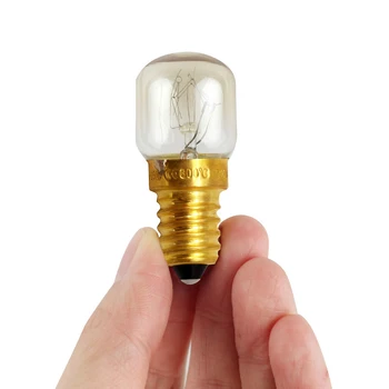 

E12/E14 Durable Copper Base Salt Light Replacement Easy Install 15W 25W Incandescent Oven Bulb Microwave Heat Resistant