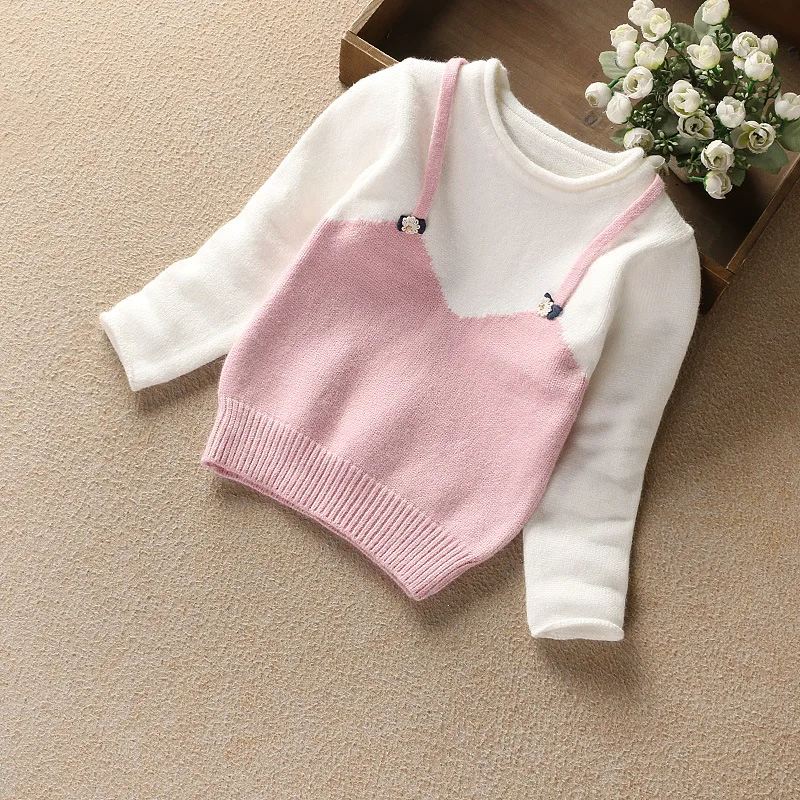 

2019 Spring Autumn Winter New Style BOY'S Baby GIRL'S Knitted Sweater Korean-style Mixed Colors Cute Small Bow Sweater