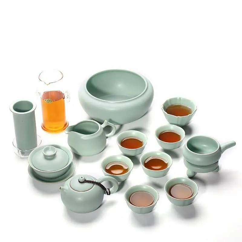  Kuchnia Teapot Bedroom Decor Teaset With Infuser Theepot Kitchen Kung Fu Chinese Tea Pot Home Decor - 4000399587370