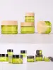 50pcs 10-50G Olive Green Mini Glass Empty Jar Pot Cosmetic Makeup Inner Lid Face Cream Lip Balm Container My Refillable Bottles 2