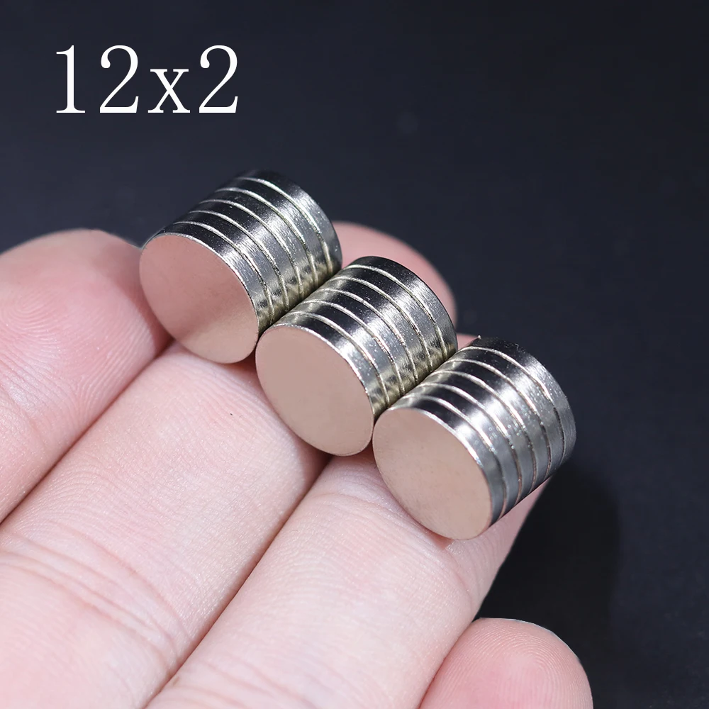 10/20/50/100 Pcs 12x2 Neodymium Magnet 12mm x 2mm N35 NdFeB Round Super Powerful Strong Permanent Magnetic imanes Disc 12*2