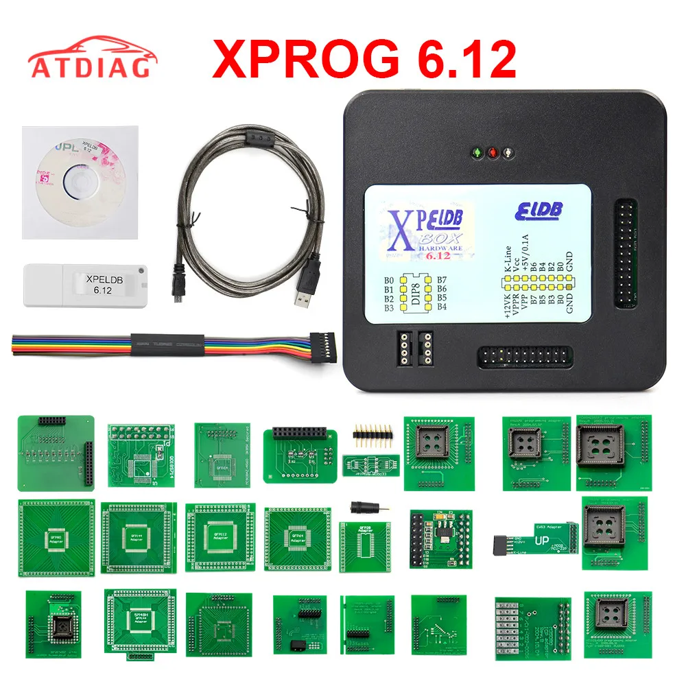 Xprog 6 12 XPROG-M V6.12 V5.84 V5.74 V5.55 XPROG Box Авто ECU чип тюнинг программатор черный