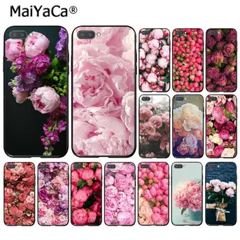 

MaiYaCa Pink Flower Peony On Vase Phone Case for Huawei Honor 8X 9 10 20 Lite 7A 8A 5A 7C 10i 9X Pro Play 7A Pro 10i 7C