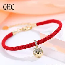 QHQ браслеты поросенок Шарм персонализированные аксессуары ювелирные изделия девушки натуральный камень жемчуг Кристалл Подарки для лучшего друга для женщин