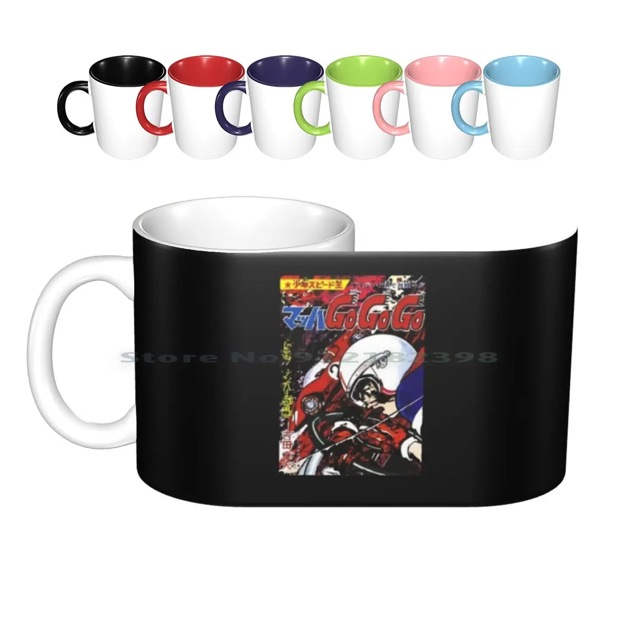 T-Shirt Comica, Tazze In Ceramica Tazze Da Caffè Tazza Da Tè Al Latte Go Mach 5 Velocità M Cartoon Tv Lover Comic Gogog Tendenza Creativa