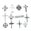 10pcs/lot Charms Cross Antique Silver Color Jesus Cross Pendant Charms Nail Cross Charms For Jewelry Making ► Photo 2/2