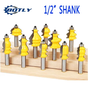 

1pcs Architectural Molding Router Bit Set 1/2" Shank Line knife Woodworking cutter Tenon Cutter for Woodworking Tools router bit