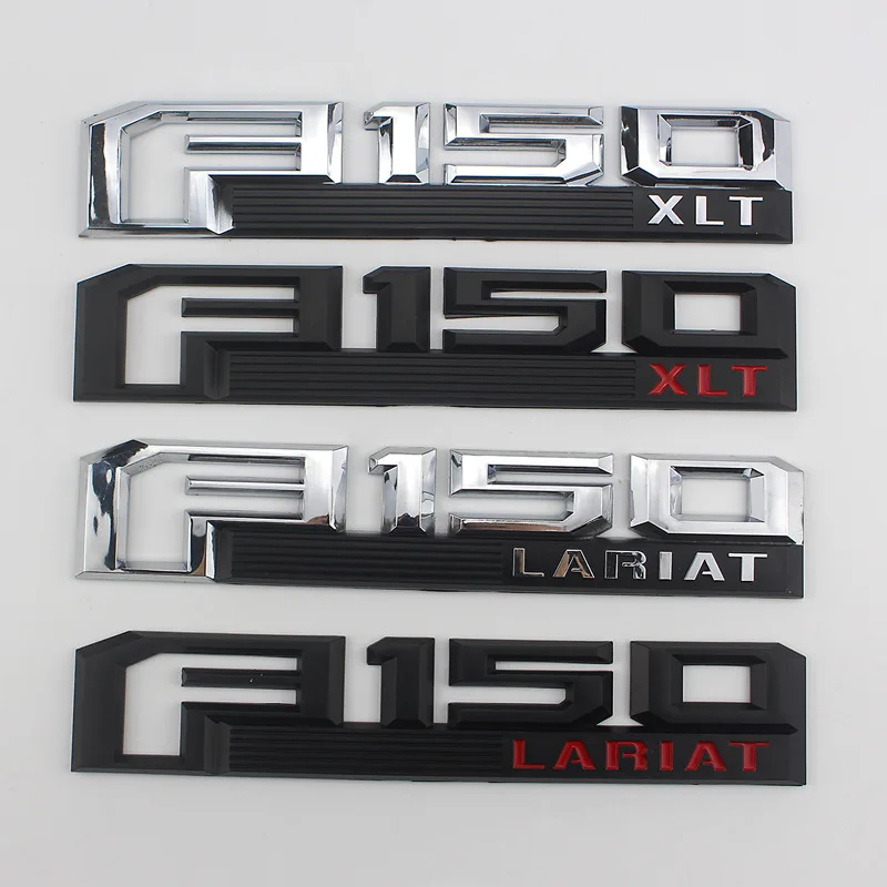 Автомобильная наклейка F150 XLT багажник 3D insignia плата repuesto para- для Ford F-150 Негро/серебро таманьо