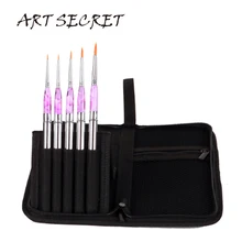 

ArtSecret Watercolor Paint Brush 859 5/Set Korea Importing Synthetic Hair Acrylic Handle Stainless Cap Canvas Pouch Art Tools