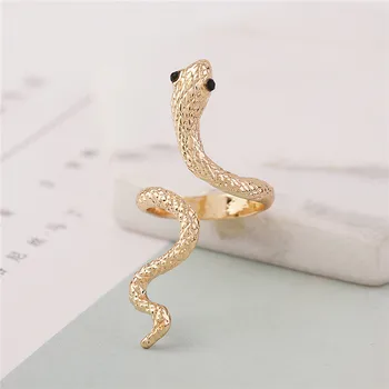 Bague serpent doré