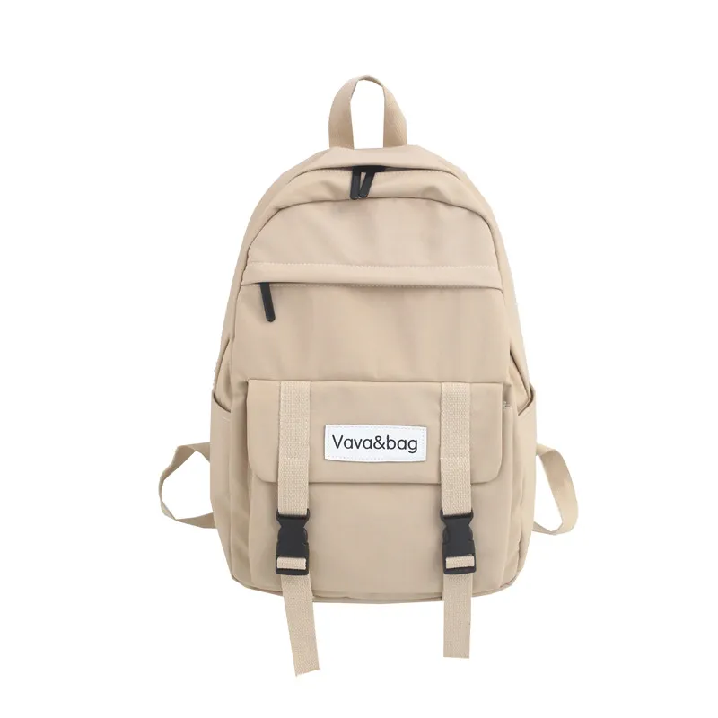 

Backpack Women Nylon Cloth School Backpack Female Bag Buckle Shoulder Bag Travel Bag Schoolbag for Girls Mochila