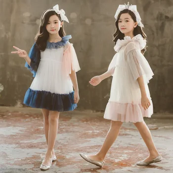 

Princess Dress 2020 Kids Dresses For Girls Children Lace Evening Dress With Sling Shirt Girls Clothes Summer Costume