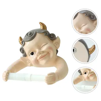 

1Pc Cartoon Elf Paper Rack Practical Lovely Creative Toilet Paper Holder Roll Paper Rack Tissue Towel Rack for Kitchen
