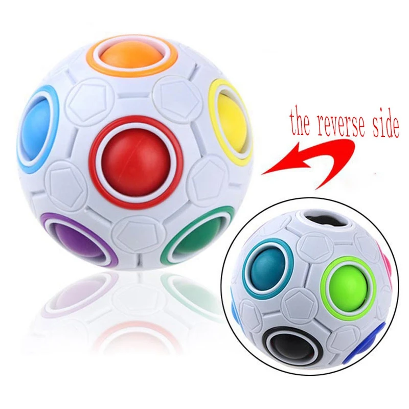 Креативная Волшебная сферическая скорость радуги, пазлы футбольный мяч дети обучающая головоломка игрушки для детей и взрослых