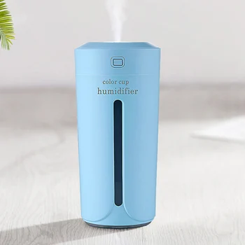 

230ml Portable USB LED Mini Car Air Humidifier clean air Care for skin Mute design Essential Diffuser Mist Purifier for cars