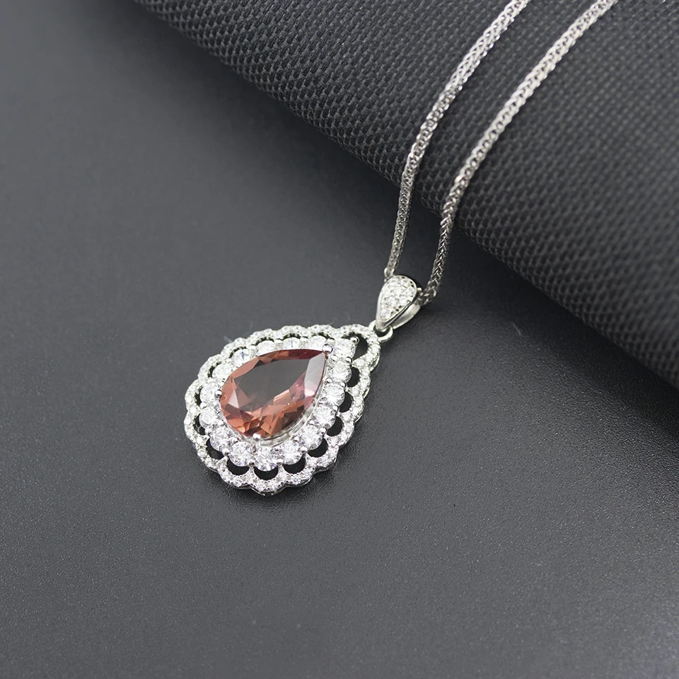 Bolai 3.86ct color change sultanit pendant necklace 925 sterling silver diaspore zultanit gemstone vintange jewelry womens gift