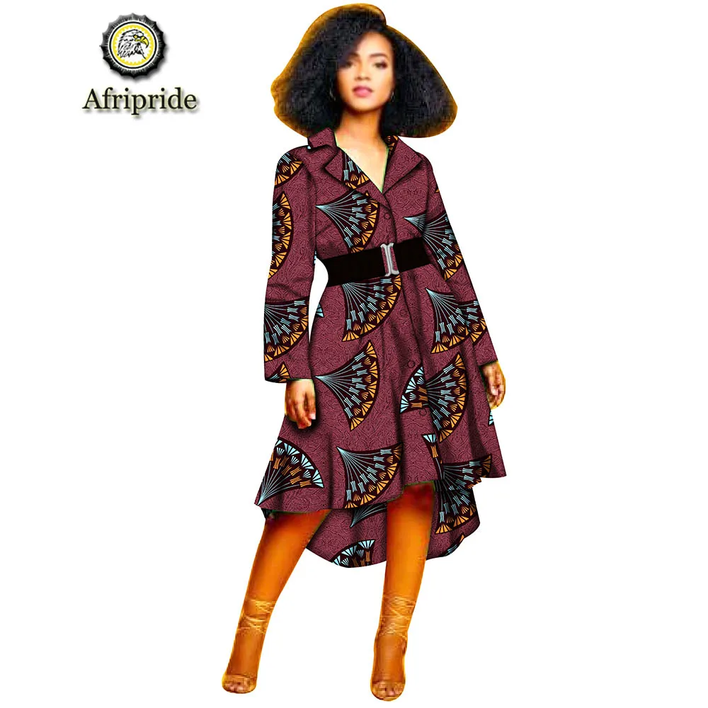 Dashikiage, Новое поступление, женское платье с поясом, Африканский принт, Дашики, потрясающее, элегантное, Африканское женское платье S1925038